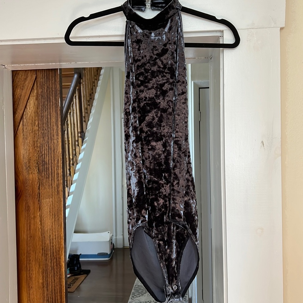 Velvet bodysuit
